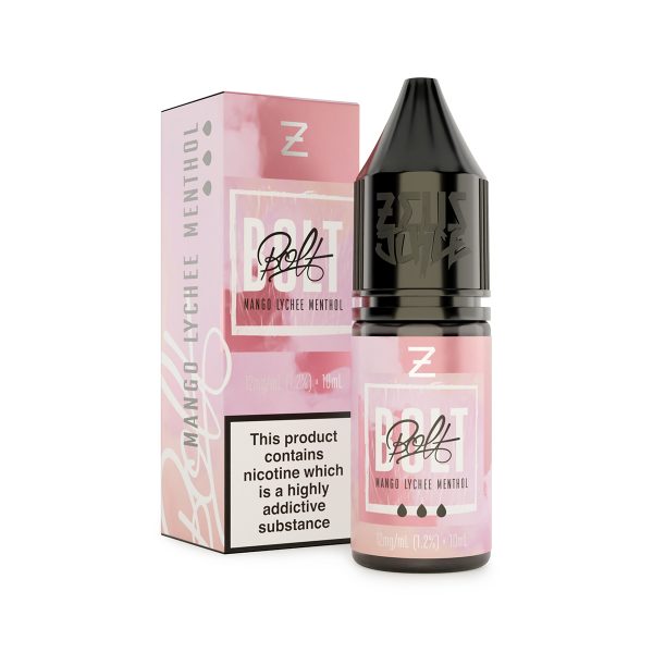 mango lychee menthol bolt 12mg 10ml freebase white
