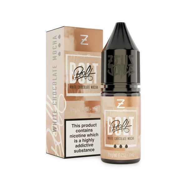 white chocolate mocha bolt 12mg 10ml freebase white