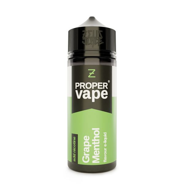grape menthol proper vape 100mlsf white