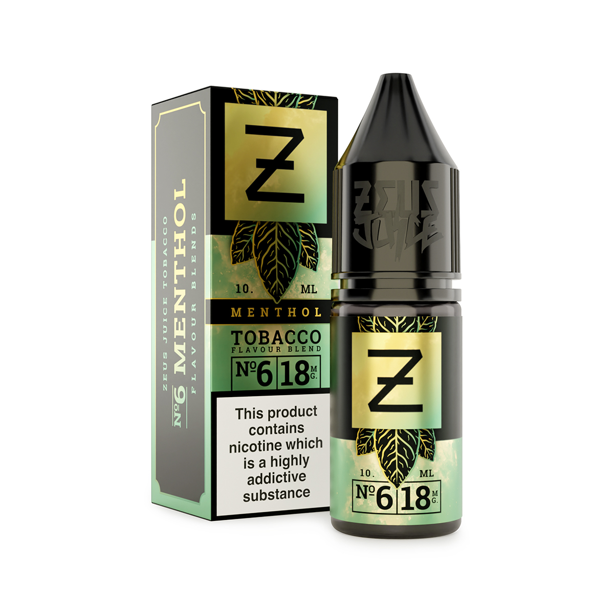 6 menthol zeus tobacco 18mg 10ml freebase white 6 menthol zeus tobacco 18mg 10ml freebase white