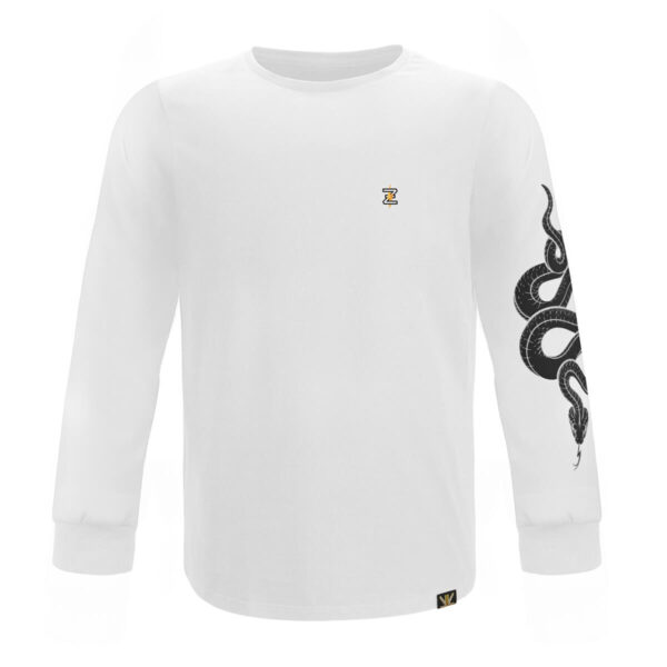 zeus apparel white snake long sleeve