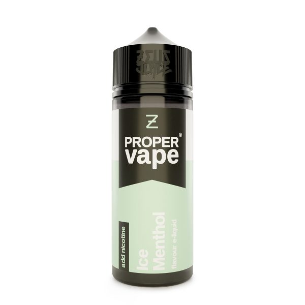 ice menthol proper vape 100mlsf white