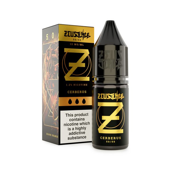 cerberus zeus juice 12mg 10ml freebase white