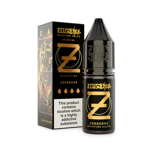 cerberus zeus juice 20mg 10ml nicotine salts white