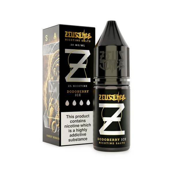 dodoberry ice zeus juice 20mg 10ml nicotine salts white