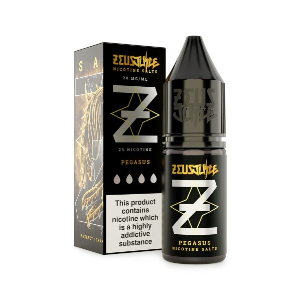 pegasus zeus juice 20mg 10ml nicotine salts white