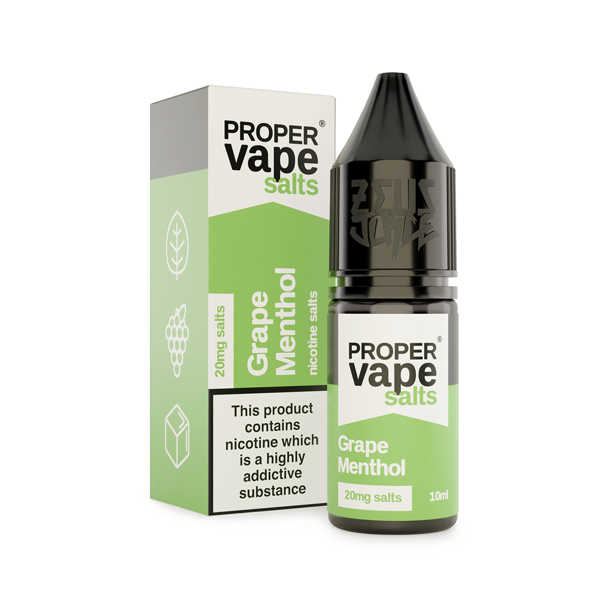 grape menthol proper vape 20mg 10ml nicotine salts white grape menthol proper vape 20mg 10ml nicotine salts white