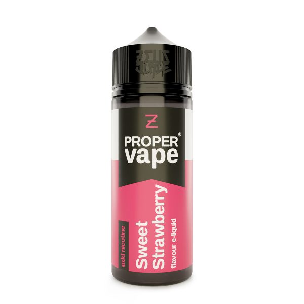 sweet strawberry proper vape 100mlsf white