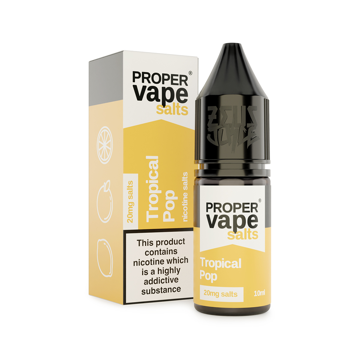 tropical pop proper vape 20mg 10ml nicotine salts white tropical pop proper vape 20mg 10ml nicotine salts white