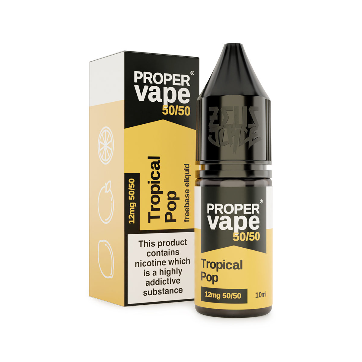 tropical pop proper vape 50 50 12mg 10ml freebase white tropical pop proper vape 50 50 12mg 10ml freebase white