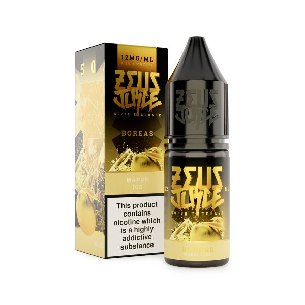 boreas zeus juice 12mg 10ml freebase 5050 white