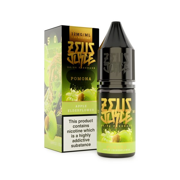 pomona zeus juice 12mg 10ml freebase 5050 white