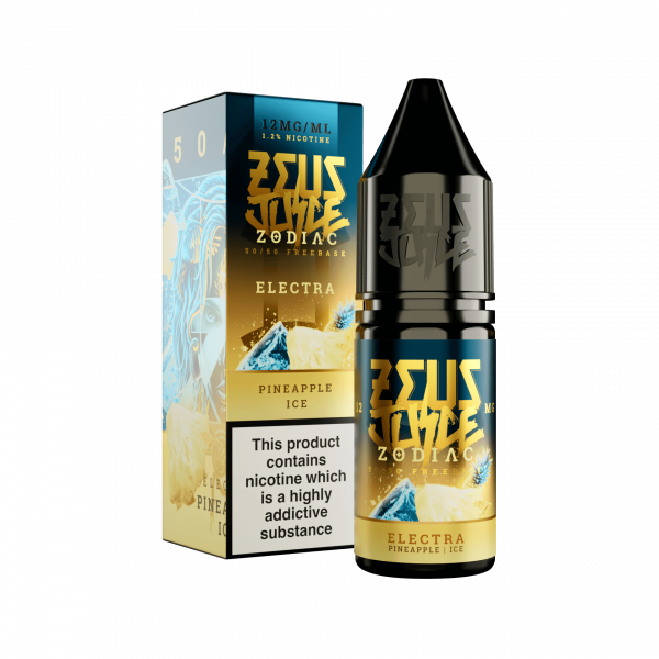 electra zeus juice zodiac 12mg 10ml freebase 5050 black
