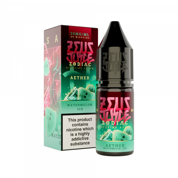 aether zeus juice zodiac 20mg 10ml nicotine salts white