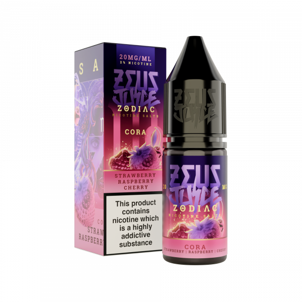cora zeus juice zodiac 20mg 10ml nicotine salts white