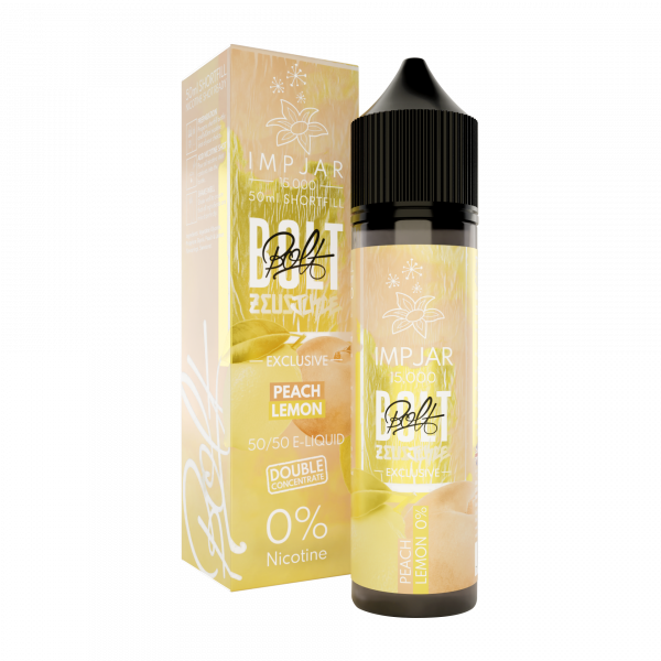 peach lemon imp jar bolt zeus juice 50mlsf white