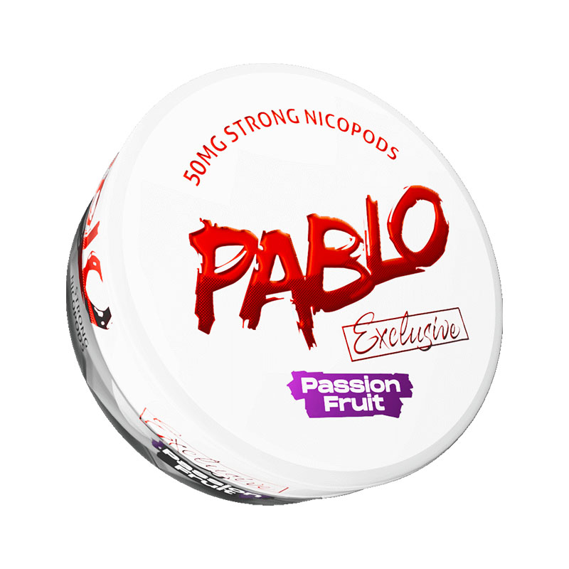 102418 Pablo Exclusive 50mg Passion Fruit 12g 102418 Pablo Exclusive 50mg Passion Fruit 12g