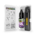 20mg blackcurrant juice bar liq grab and go vape kit open white Web