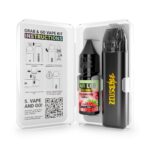 20mg strawberry burst bar liq grab and go vape kit open white Web